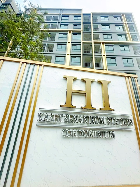 BTSเสนานิคม 300ม.ให้เช่าคอนโดใหม่ 1 นอน 1 น้ำ  28 ตร.ม. เครื่องใช้ไฟฟ้าครบ  ใกล้ม.เกษตรศาสตร์ 800 ม.