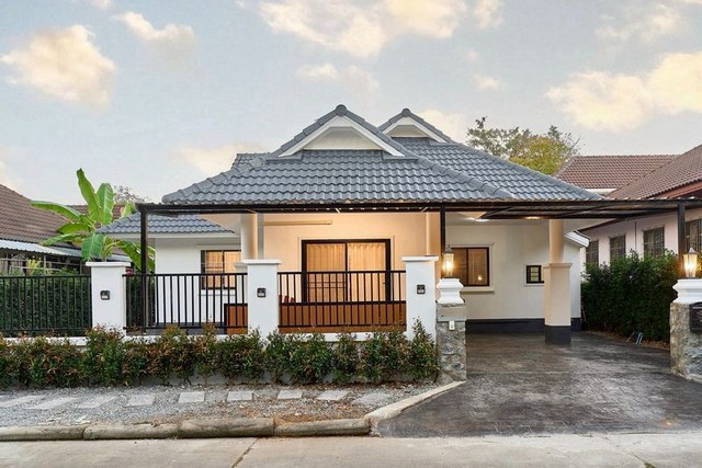 บ้านเดี่ยวชั้นเดียว รีโนเวทใหม่ Modern Classic หางดง
