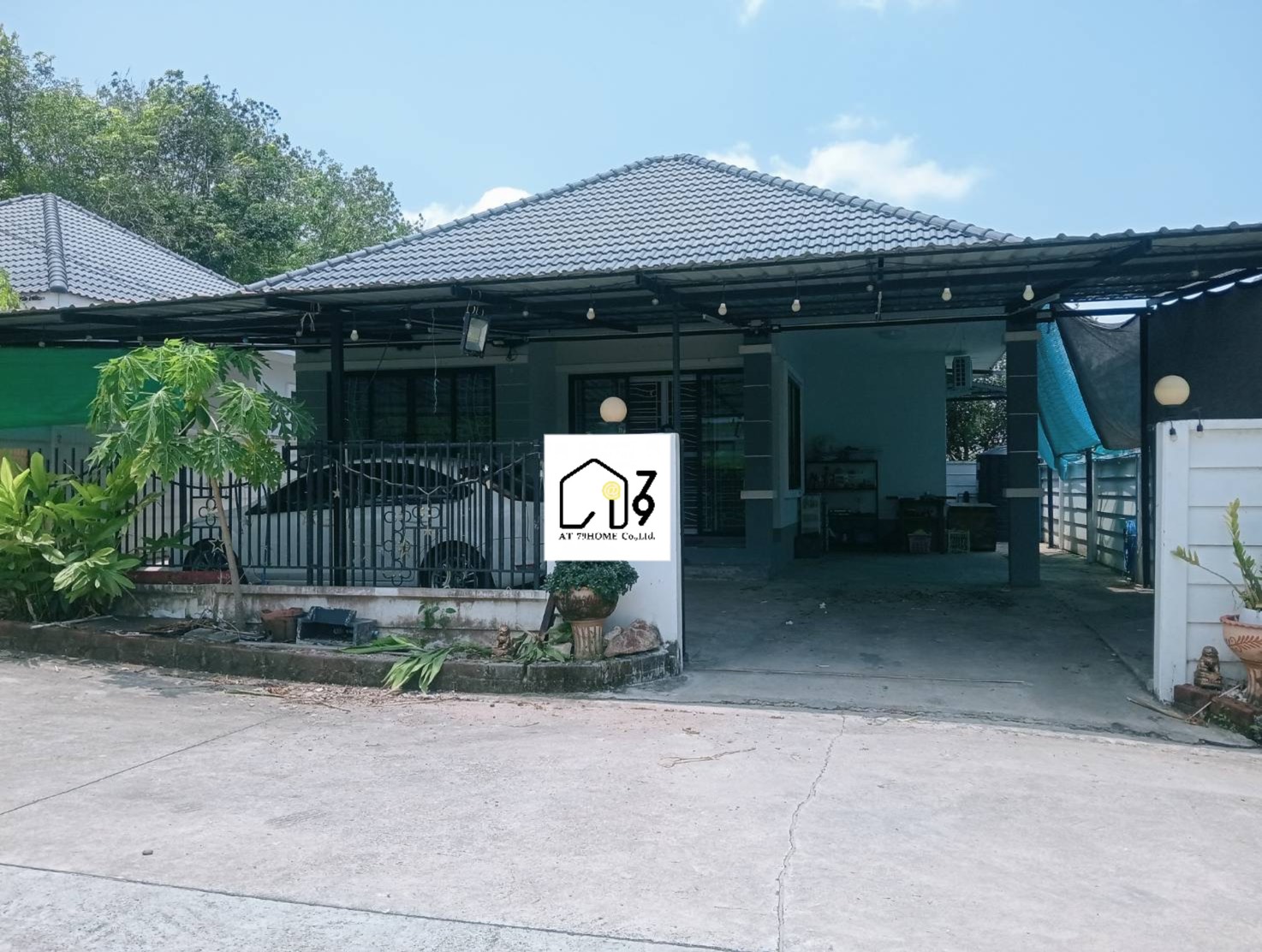 ให้เช่าบ้านเดี่ยวใกล้ร้านอาหารเสริมมิตร ซอย9 นิคมพัฒนา ระยอง
