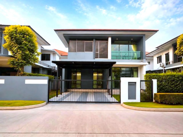 ให้เช่า #บ้านเดี่ยว  หมู่บ้านเศรษฐสิริ กรุงเทพกรีฑา  บ้านรีโทเวทใหม่ #ใกล้รรนานาชาติไบรท์ตัน