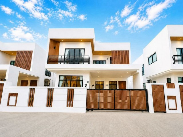 บ้านใหม่ 2 ชั้น สไตล์โมเดิร์น ดีไซน์หรู ทำเลดี แม่เหียะ