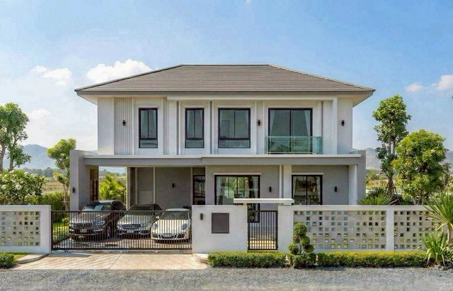 บ้านเดี่ยวหรู 2 ชั้น สไตล์ Modern Luxury ฟอร์นิเจอร์ครบ หางดง