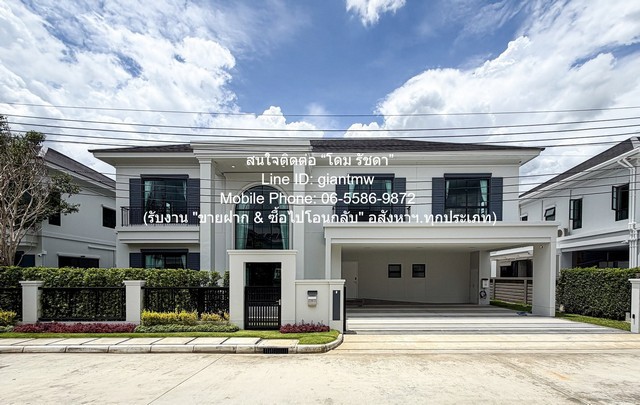 ให้เช่าบ้านเดี่ยวหรู 2 ชั้น ในโครงการ (ใกล้สนามบินดอนเมือง) 90.40 ตร.ว. 5 น 6 น้ำ 3 จอดรถ ราคา 220000 บาท