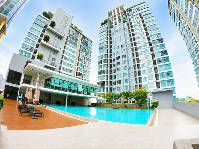 ขาย / เช่า คอนโด The Sky Sukhumvit  ห้องมุม 35 ตร.ม.  ชั้น 9 วิวโล่ง รับลมดี พร้อมเข้าอยู่ ใกล้ BTS อุดมสุข