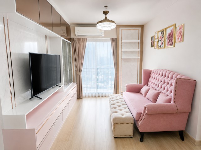 65ตร.ม. ชั้น20 ห้องมุม .MRTรฟม. 600ม. คอนโด 2นอน Supalai Veranda Rama 9 2น้ำ  วิวเมืองสวย พร้อมเฟอร์ฯ