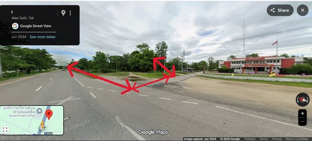 ขายที่ดิน 3ไร่ 7.2ลบ. ทำเลค้าขาย ติดถนนเลข1 พหลโนธิน ฝั่งขาเข้า ติด สภ.แม่สลิด ต.แม่สลิด อ.บ้านตาก จ.ตาก