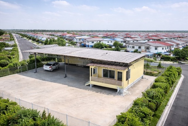 โชว์รูม อู่ซ่อมรถ ใกล้ Mini BigC คู้คลอง9 300ม.ทำเฟอร์ บ้านเดี่ยวชั้นเดียว 1ห้องนอน 1ห้องน้ำ  125 ตารางวา  500ตารางเมตร