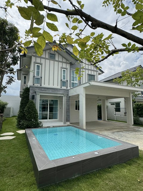 ให้เช่าบ้านเดี่ยว 2 ชั้น Pool villa 70 ตรว. 4 ห้องนอน โครงการ Villaggio 3 ศรีนครินทร์-บางนา กม.5 ใกล้ MEGA บางนา