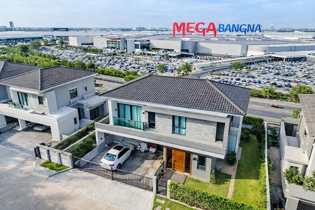 ใกล้ เมกาบางนา 500 ม. หลังใหญ่ 62 ตร.ว. บ้านเดี่ยวหรูสไตล์โมเดิร์น 2 ชั้น ฟังก์ชันครบ 4 นอน 5 น้ำ ทำเลศักยภาพติดถนนเมน ใกล้ทางด่วน และวงแหวน