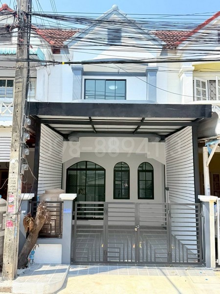 ขายทาวน์เฮ้าส์ 2 ชั้น มนชญา2 สายไหม49 รีโนเวทพร้อมอยู่ เนื้อที่16 ตรว 2นอน 2น้ำ ใกล้รถไฟฟ้าสายสีชมพูสถานีคูคต