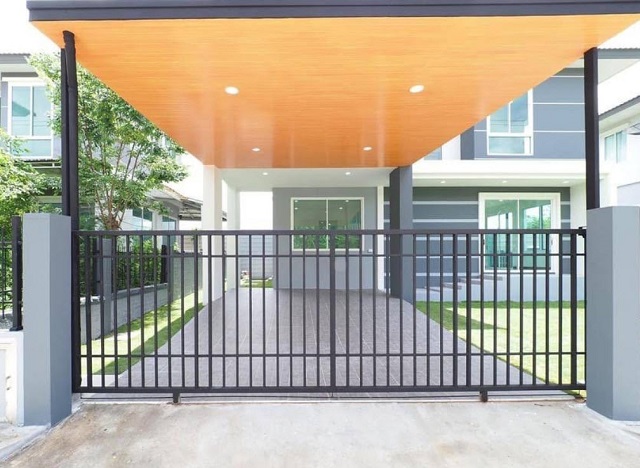 เช่าบ้านเดี่ยว 2 ชั้นหลังมุม ถ.เลียบคลอง3 เพียวเพลส รังสิต คลอง 2 2.4 กม.ต่อเติมครัวใหม่