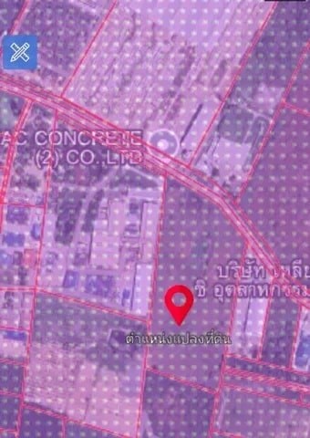 ขายที่ดินผังม่วงแปลงยาวฉะเชิงเทรา ขายที่ดินสวยโซนโรงงานอุตสาหกรรม ผังม่วงลาย บนเนื้อ 25-2-97ไร่
