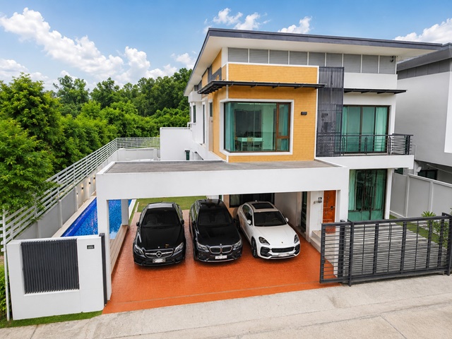 สารสาสน์บางบอน 300ม. แอร์ 7ตัว 7น้ำ 440ตร.ม.25นาที สาทร 16กม. คฤหาสน์ 2ชั้น  Pool Villa 5-6นอน เพชรเกษม69105ตร.ว. Zanook Wake Park