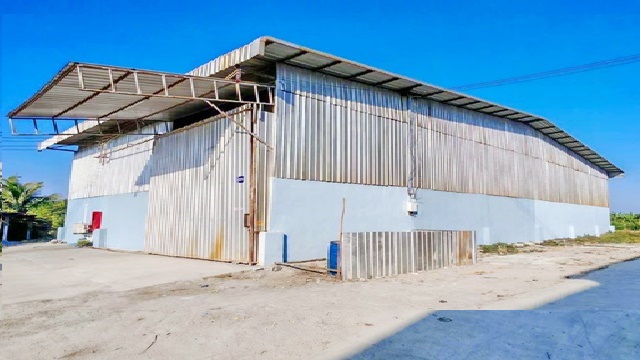 ถูกที่สุดในโลก ตรม.ละ 85บาท ให้เช่า Stand Alone ขนาดใหญ่ 450ตรม. รง.2 รง.4 สมุทรสาคร  โกดัง พื้นที่กว้าง ติดตลาดนัดวาสนาบางน้ำจืด