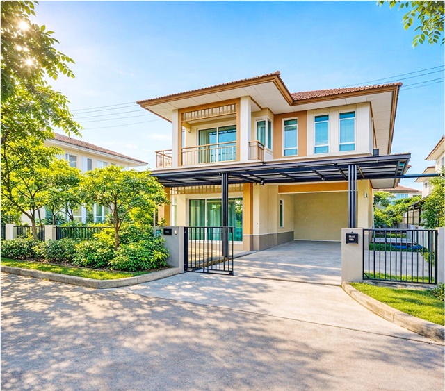 เตียงนอนครบทุกห้อง ถูกที่สุดใน หมู่บ้านซาฟารี รร.สาธิตพัฒนา500 ม.ให้เช่าบ้านเดี่ยว 2ชั้น 50ตรว 3นอน 4แอร์ 3น้ำ  เฟอร์ครบทั้งหมด