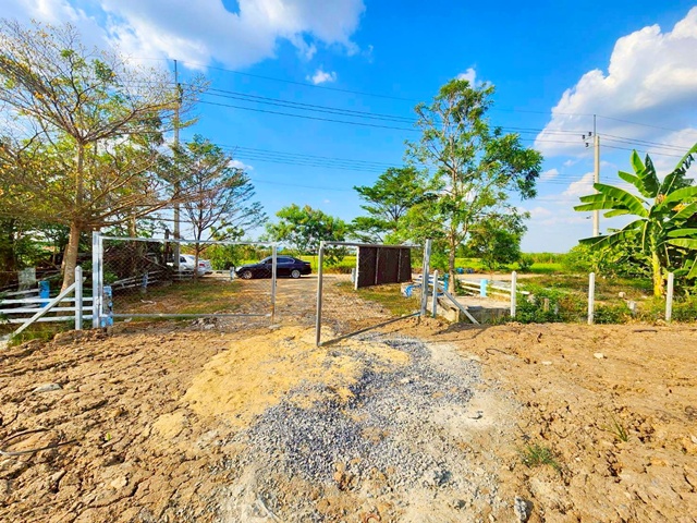 สามวาตะวันออก ที่ดินให้เช่า  1.5ไร่ ถ.คลองเก้า 820ม. ถ.ไมตรีจิต  ใกล้ตลาดสามวา 600 ม. รูปแปลงยาวสวย 600 ตร.ว. 2400 ตร.ม. ทางเข้า กว้าง 7 ม.