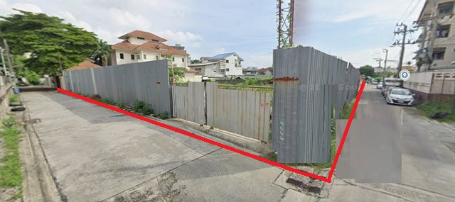 พร้อมล้อมรั้ว ให้เช่า ที่ดิน 264 ตร.วา 1064 ตรม.  บางนา-ตราด17-21 700ม. หลังเซ็นทรัล บางนา โลตัส อุดมสุข40-44