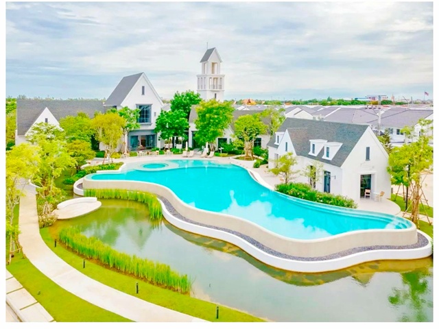 4น้ำ ใกล้แหล่งไลฟ์สไตล์ รร.นานาชาติไทยจีน 2 กม.50ตร.วา. 250ตร.ม. บ้านเดี่ยว 2ชั้น ฟังก์ชัน 3นอน บางนา กม.15 เมกาบางนา 2.5 กม.