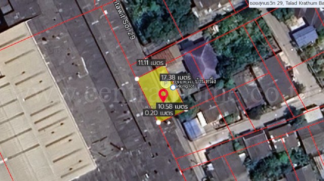 ขายด่วน ที่ดิน 47 ตร.วา ซอย สุคนธวิท 29 กระทุ่มแบน - สมุทรสาคร ราคาถูก