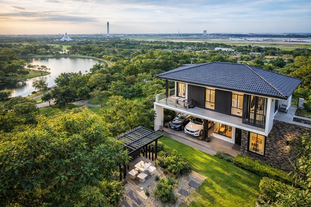 ใกล้นิคมอุตสาหกรรมอัญธานี กรุงเทพฯ 1 กม.พร้อมเฟอร์ฯครบ มัณฑนา อ่อนนุช-วงแหวน4 บ้านเดี่ยว 2 ชั้น ดีไซน์ทันสมัย 4 นอน 4 น้ำ