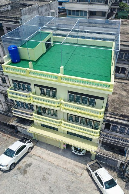 ตลาดบางกร่าง 500 ม.สะพานพระราม 5 อาคาร4.5 ชั้น 3 นอน 4 น้ำ ใกล้ 56ตร.วา. 400 ตร.ม. วัดปราสาท โลตัส นครอินทร์ 2 กม.