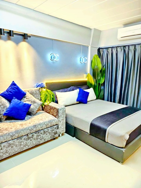 ห้องตกแต่งครบ ขายคอนโด 1 นอน 1 น้ำ ใกล้ BTS แยกคปอ 200 ม. 30 ตร.ม  สราสินี คอนโดเทล เฟอร์นิเจอร์ใหม่ทั้งห้อง อาคาร A ชั้น 2 มีลิฟท์