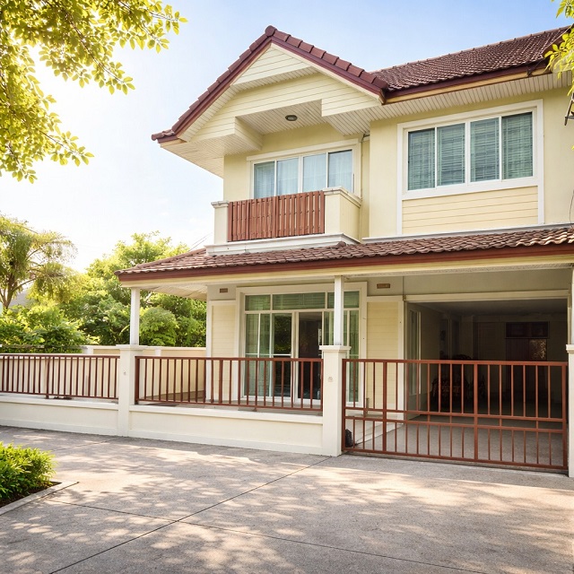 ตลาดวงศกร 1.4 กม. สุขาภิบาล 5 ให้เช่าทาวน์เฮ้าส์ 2 ชั้นหลังมุม 40ตร.วา. 320ตร.ม.รร.สารสาสน์วิเทศ สายไหม 1 กม.   เฟอร์ฯครบ 3 นอน 2 น้ำ