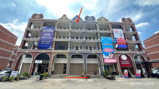ขายอาคารพาณิชย์สมุทรสาคร 4 ชั้น มีชั้นลอย โครงการ ทิวลิป สแควร์ อำเภอกระทุ่มแบน