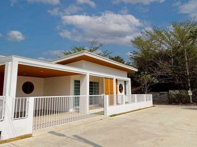 บ้านชั้นเดียว สไตล์มินิมอล เฟอร์นิเจอร์ครบ น้ำไม่ท่วม หางดง