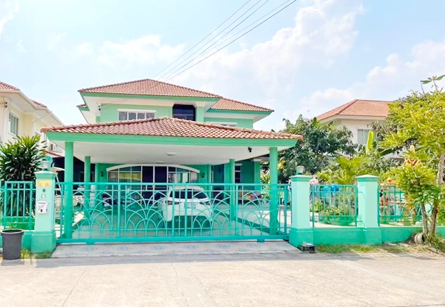 พร้อมเฟอร์ฯ 102ตร.วา. 4นอน 5น้ำ ถ.สุวินทวงศ์74-88  ให้เช่าบ้าน 2 ชั้น รร.เตรียมอุดมศึกษา 500 ม.ภัสสร ฟลอร่าวิลล์ Royal บึงโคล่ 1.4กม.