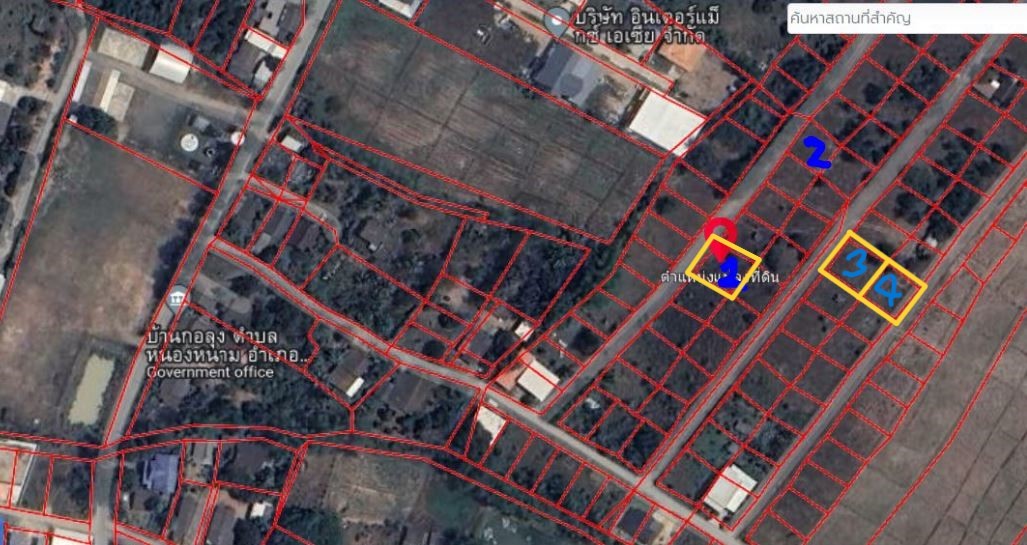 ขายที่ดิน 65ตรว.เริ่ม 270000บ. มี 3แปลง สาธารณูปโภคครบ บ้านกอลุง ต.หนองหนาม อ.เมือง ลำพูน