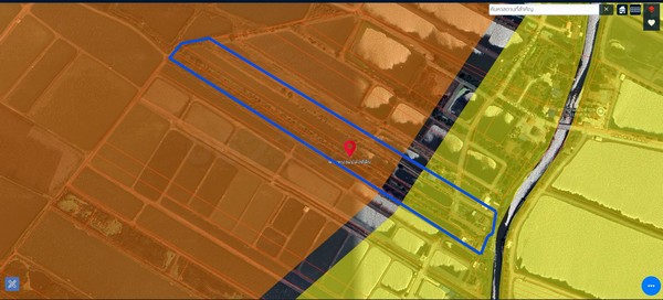 ที่ดินบางบ่อ บ้านระกาศ ราคาถูก ใกล้เคียงประเมิน ไร่ละ 1.5 ล้าน  เนื้อที่ 20-2-56 ไร่ บางบ่อ สมุทรปราการ