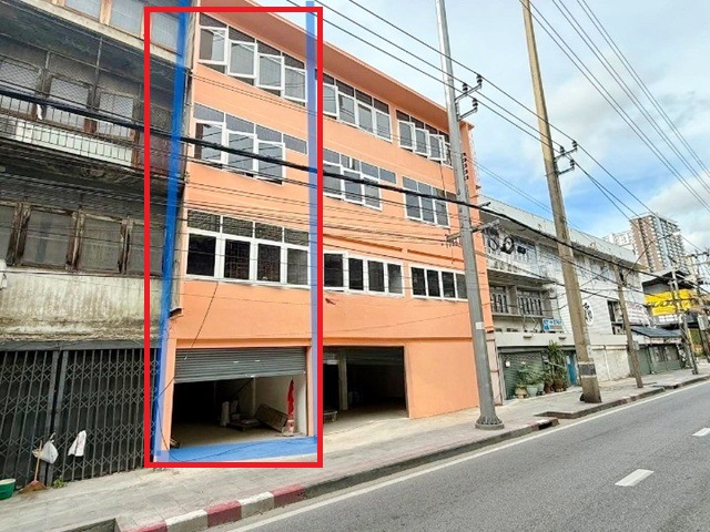 อาคารพาณิชย์ให้เช่า 4 ชั้น 1 นอน 1 น้ำ MRT วงศ์สว่าง 600 ม.  ติดถนนใหญ่ 160 ตร.ม.อาคารปรับปรุงใหม่ เหมาะทำร้านค้า