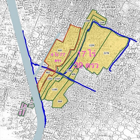 ขายที่ดิน 17 ไร่  ผังเหลือง เมืองเชียงใหม่   ทำเลทอง ตำบลหนองควาย   หางดง
