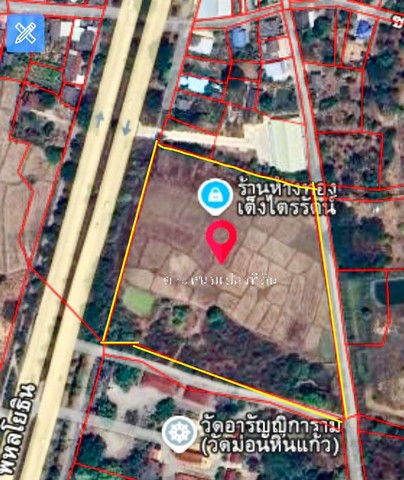 ขายที่ดิน 17-3-74 ไร่  ติดถนนสายเอเชีย(ขาล่อง)  ลำปาง  เกาะคา