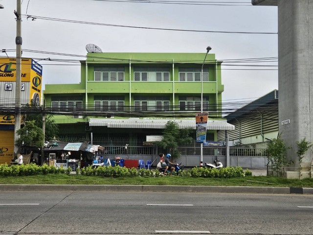 ขายที่ดินทำเลทอง ติดถนนใหญ่ สำโรงเหนือ สมุทรปราการ รถไฟฟ้าสายสีเหลืองผ่านหน้าแปลง 389 ตร.ว.