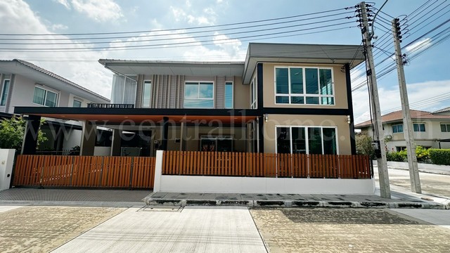 บ้านเดี่ยว ฮาบิเทีย บอนด์ ราชพฤกษ์ เฟอร์ครบ พร้อมอยู่ หลังมุม ใกล้ MRT สถานีปากเกร็ด