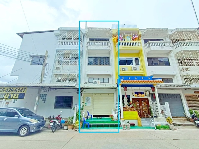 โลตัส พระราม 2 250ม. บิ๊กซี พระราม 2 300ม. ให้เช่าอาคารพาณิชย์ 3 ชั้นดาดฟ้า 18 ตร.วา. 280 ตร.ม.  สะแกงาม เซ็นทรัล พระราม 2 2.8 กม.