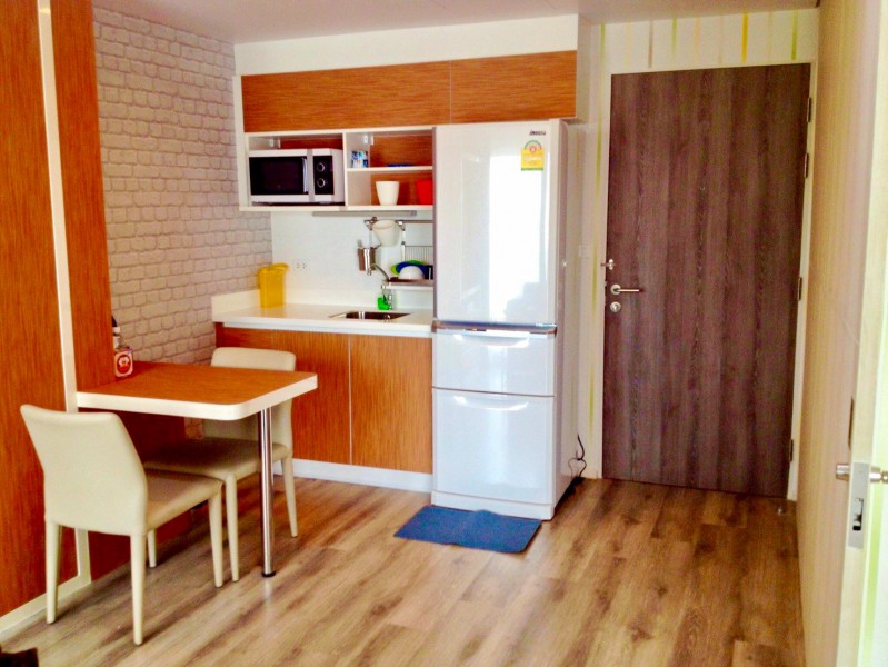 เมืองทองธานี 900ม. 34.27ตร.ม.พร้อมเฟอร์ฯ Double Lake Condo เมืองทองธานี 1 นอน 1 น้ำ ชั้น7 ฝั่งทิศเหนือ ใกล้ตลาดบุญเจริญ