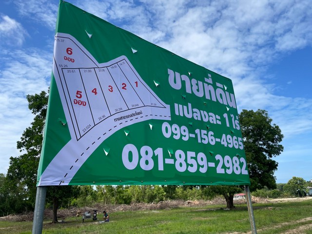 ขายที่ดิน ตำบลตะพง อำเภอเมือง จังหวัดระยอง แบ่งขายเนื้อที่เริ่มต้น 1 ไร่