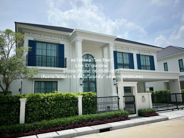 บ้าน ให้เช่าบ้านเดี่ยวหรู 2 ชั้น ติดถนนนบางนา-ตราด 59.3 ตร.ว. 4 น 4 น้ำ 3 จอดรถ ราคา 140000 บาท/เดือน (สัญญา 2 ปี) 4ห้องนอน5BR 200000 บาท   สภาพดี