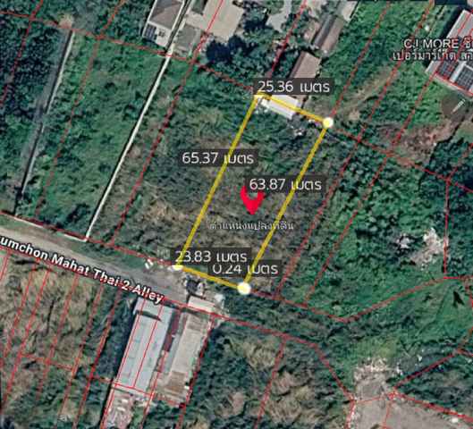 ขายที่ดิน ซอยเฉลิมพระเกียรติ ร.9 ซอย 28 ขนาด 386 ตร.ว. ใกล้สวนหลวง ร.9 ราคา 15000000 บาท