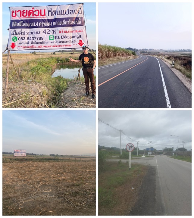 ด่วน!! ขายที่ดินแม่สอด-ห้วยกระโหลก 42 ไร่ ที่มีโฉนด นส.4 ครุฑแดง แปลงเดียวในย่านนี้ โทร 083-5437789