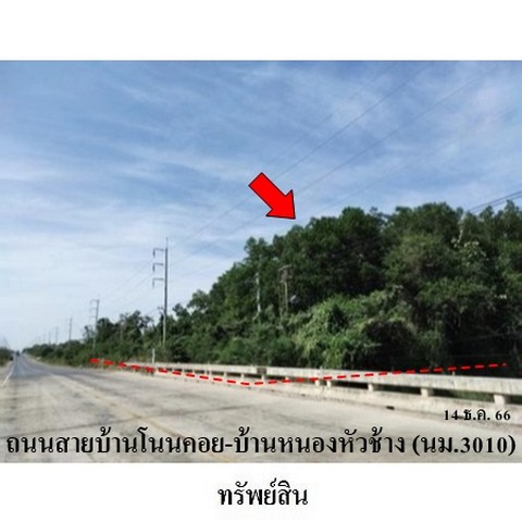 ขายบ้านเดี่ยว ถนน สายบ้านโนนคอย-บ้านหนองหัวช้าง (นม.3010) ตำบล หนองระเวียง อำเภอ พิมาย จังหวัด นครราชสีมา