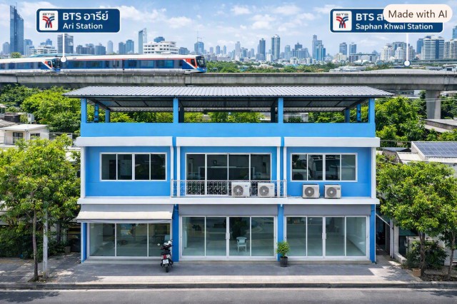261007yyufbo ให้เช่า อาคารพาณิชย์ ทำโรงแรมได้ 3นอน 2น้ำ โฮมออฟฟิศ 3ชั้น อินทามระ 5–14 BTS สะพานควาย 935ม.BTSอารีย์ 1.81กม. 21 ตร.วา 241