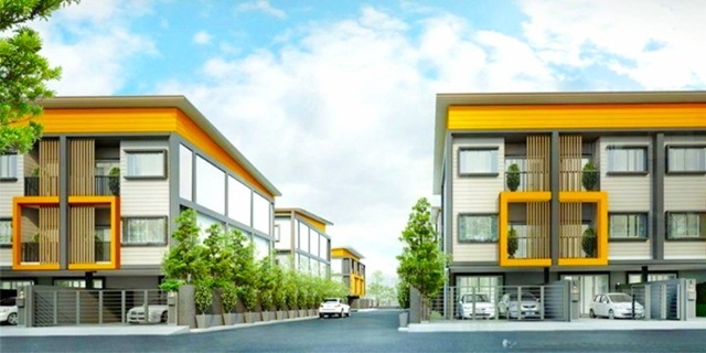 ตลาดเปรมฤทัย 300 ม. MRTสามัคคี 900 ม.ให้เช่าทาวน์โฮม 3 ชั้น 276 ตร.ม. 23 ตร.วา. รร.ชลประทานวิทยา 1.2 กม.