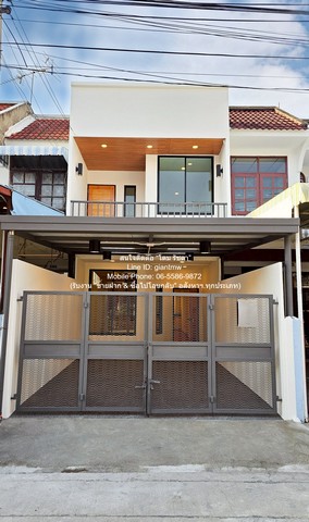 townhome ขายทาวน์โฮม 2 ชั้น รีโนเวทแล้ว ติดถนนวิภาวดีรังสิต (ใกล้สนามบินดอนเมือง) 17.5 ตร.ว. 2 น 2 น้ำ 1 จอดรถ ราคา 2.45 ล้านบาท (โอนฟรี)   ขนาด 18 SQ.WA 2450000 THB   ทำเลสวย