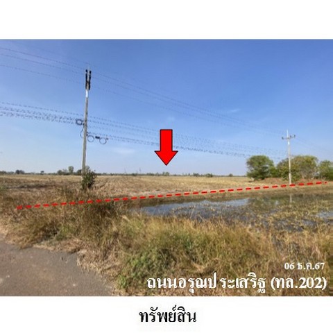 ขายที่ดินว่างเปล่า ถนน อรุณประเสริฐ (ทล.202) ตำบล ขี้เหล็ก อำเภอ ปทุมรัตต์ จังหวัด ร้อยเอ็ด