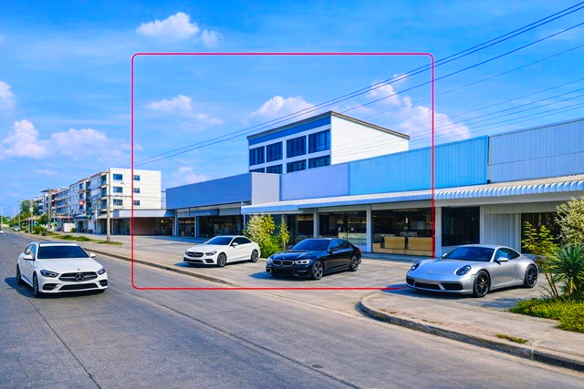 พร้อมอาคารพาณิชย์ 4คูหา แม็คโคร ปทุมธานี 700ม. 10นอน 4น้ำ 340 ตร.ว. 2360 ตร.ม. ให้เช่าศูนย์ซ่อมรถพร้อมกิจการ