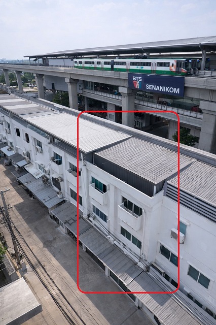 ให้เช่าอาคารพาณิชย์ 4 ชั้น 2 คูหา ใกล้ BTSเสนานิคม 310 ม.  BTS รัชโยธิน  ซ.พหลโยธิน 31-39 ลาดยาว จตุจักร 400 ตร.ม.  32 ตร.ว.